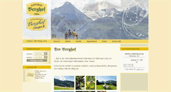 Desktop Screenshot of gasthof-berghof.at